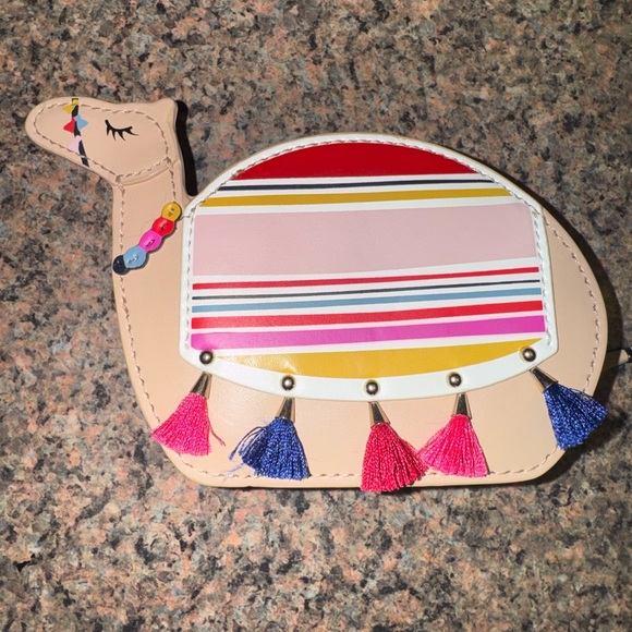 kate spade Handbags - Kate Spade novelty Multicolor Camel coin Bag with Tassels